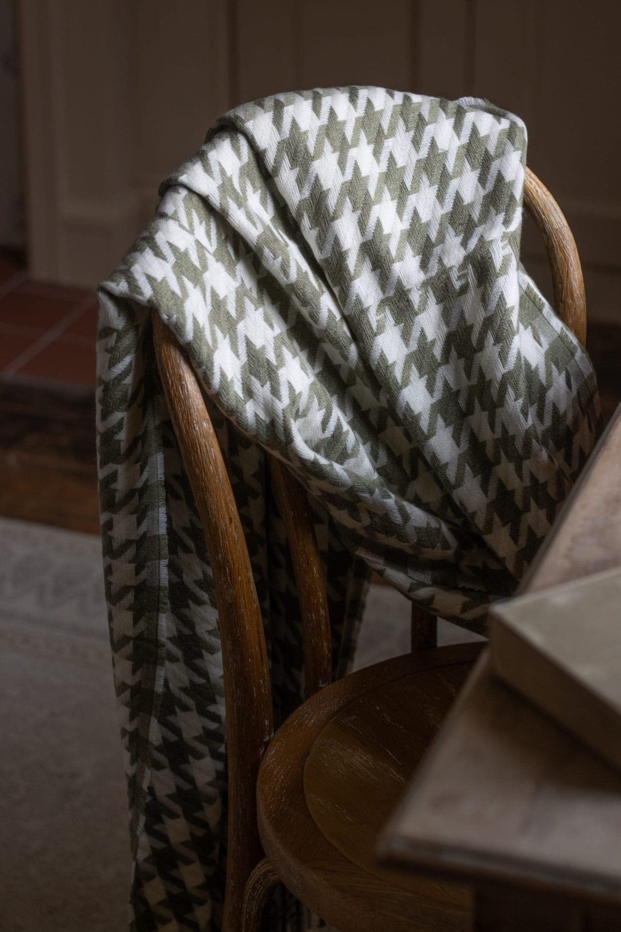 Olive And Cream Throw