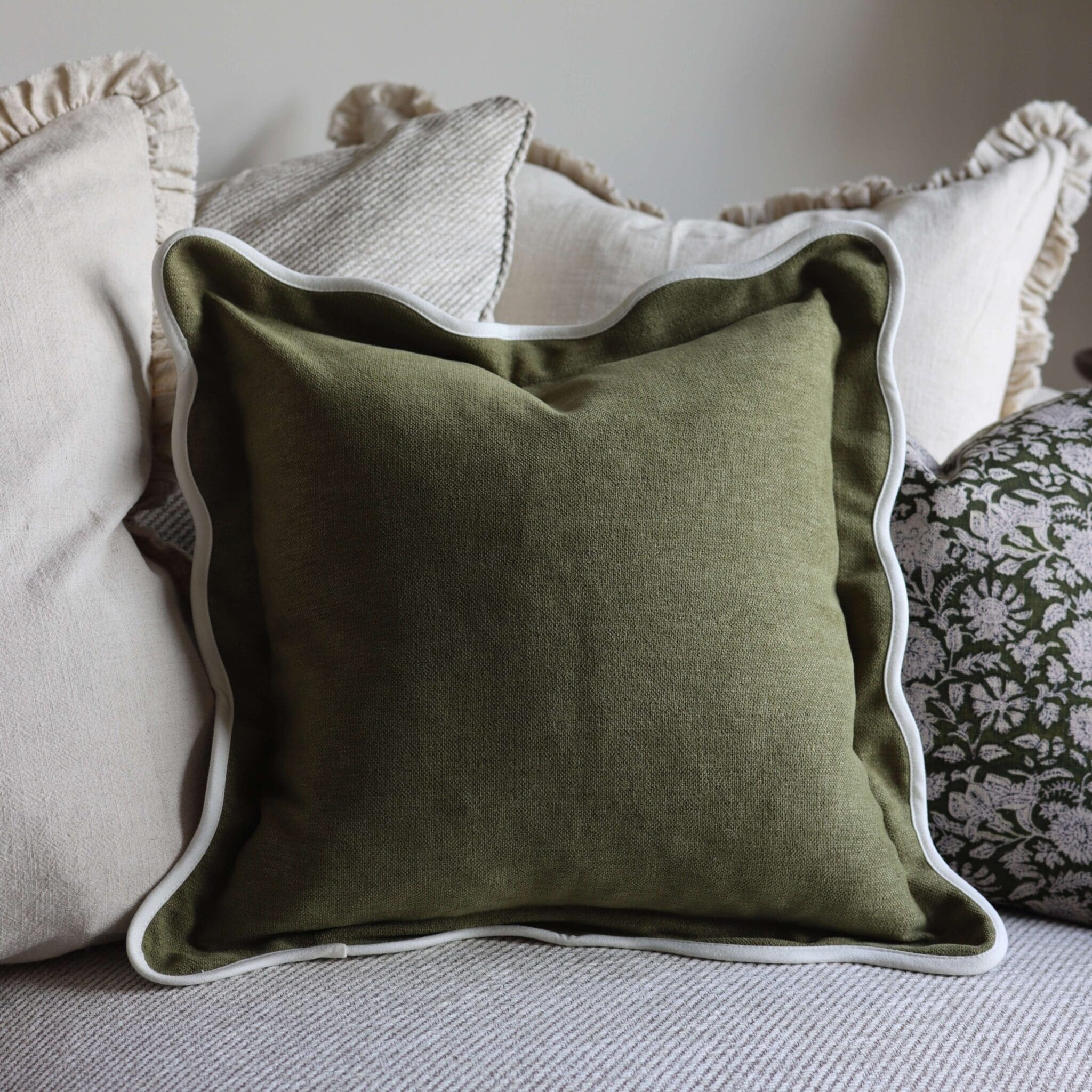 The Rust and Olive Cushion Combination