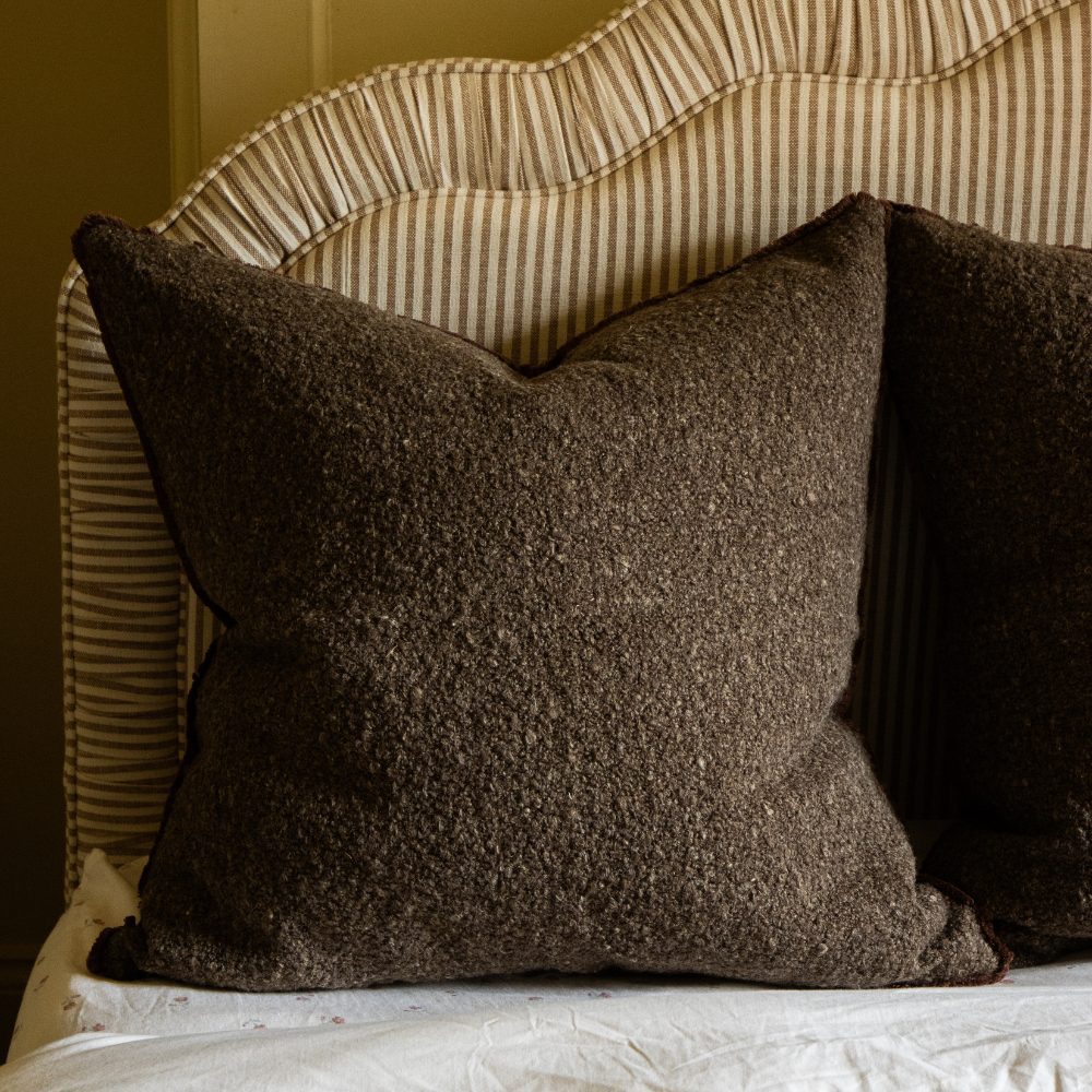 Sofia Brown Boucle Cushion 65x65