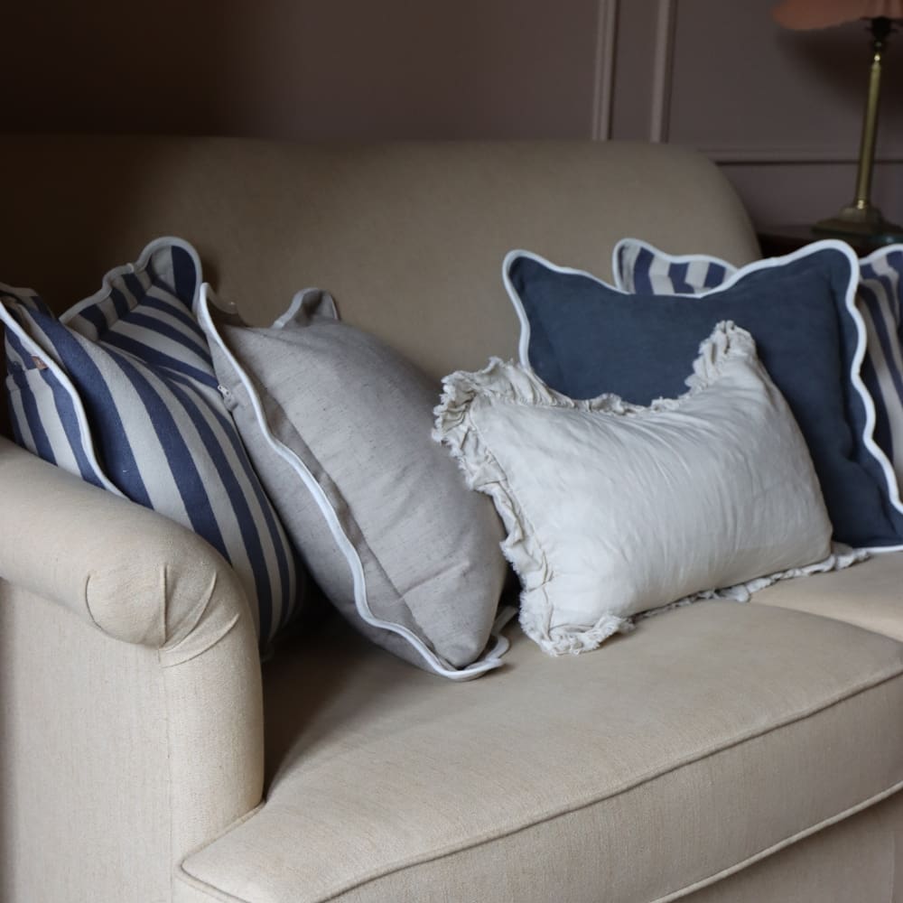 The Navy Stripe Cushion Combination