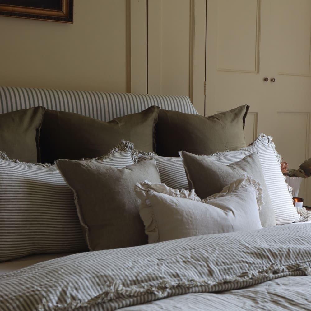 The Large Esmee Olive Cushion Combination