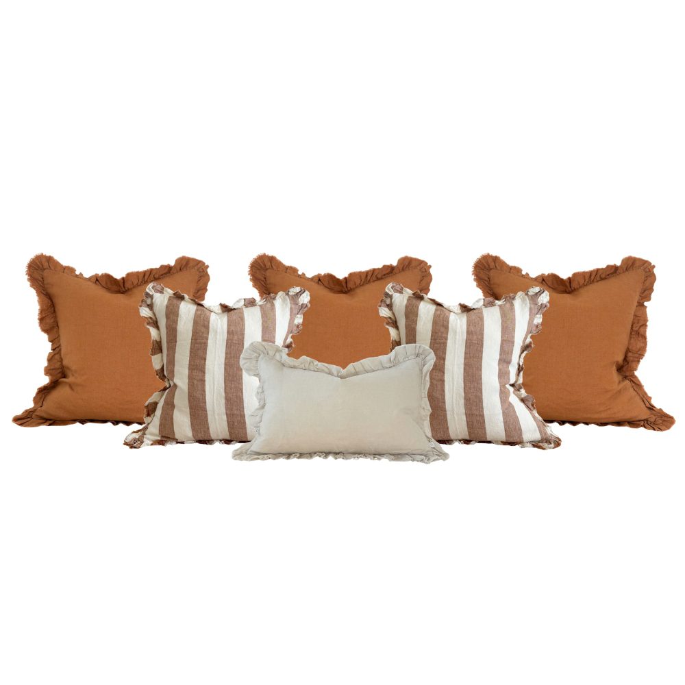 The Large Hallie Rust Cushion Combination