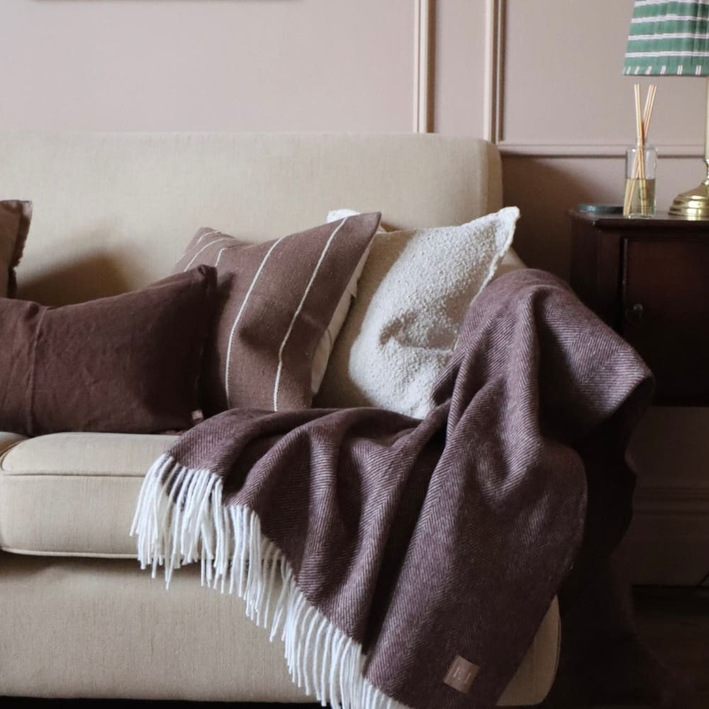 India Dark Brown Cushion 45x45