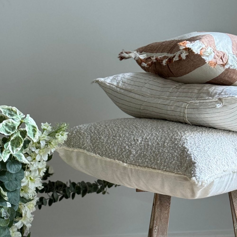 Sofia Cream Boucle Cushion 45x45