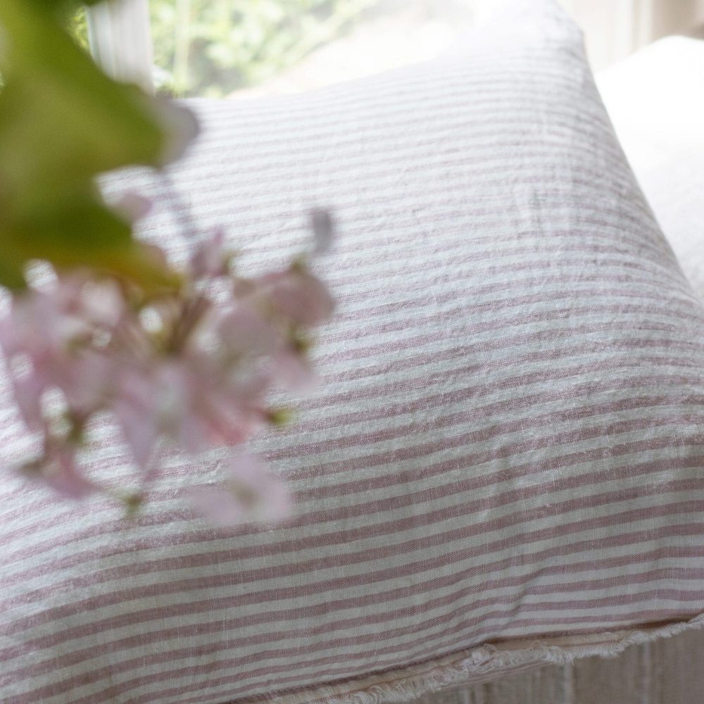 Esmee Pink Stripe Cushion 45x45