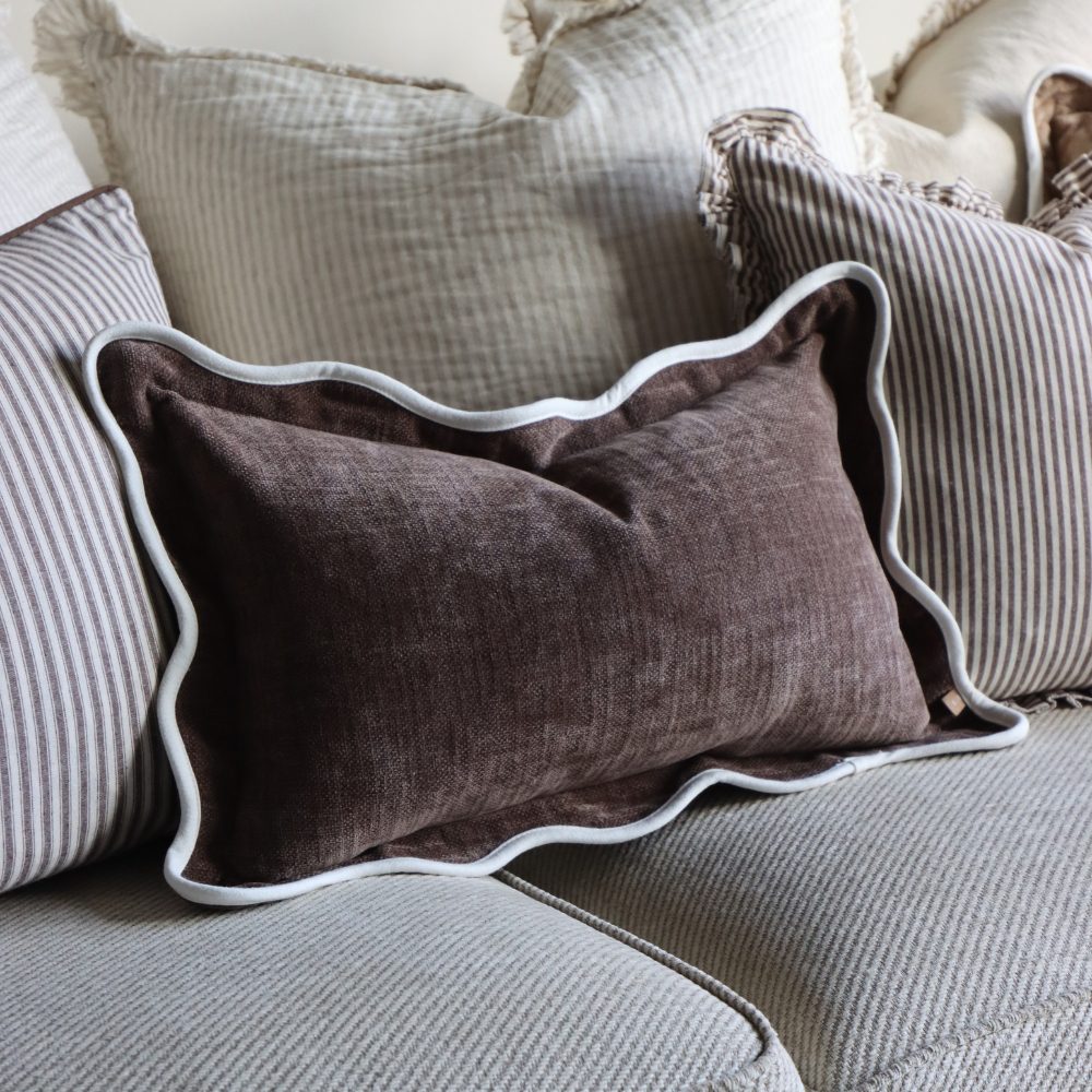 The Deep Coffee Brown Cushion Combination