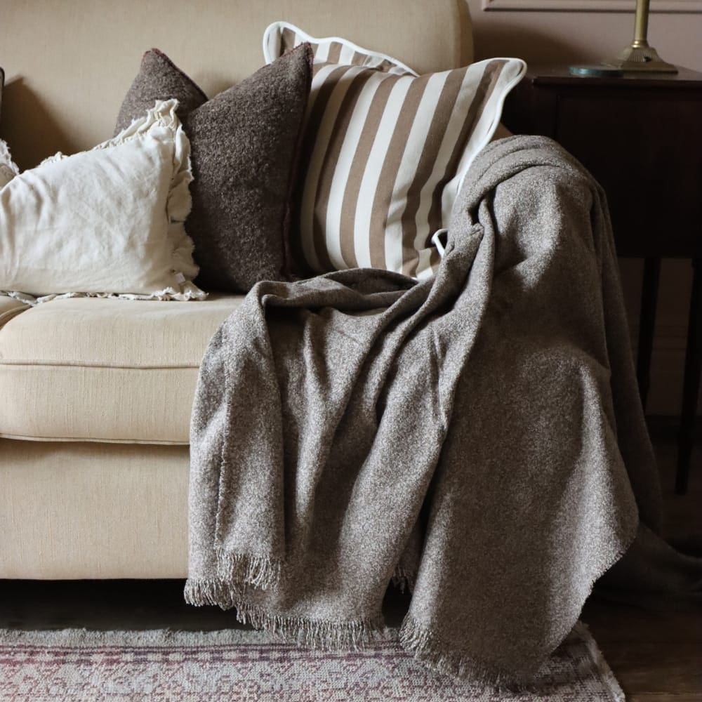 Soft Chocolate Brown Throw