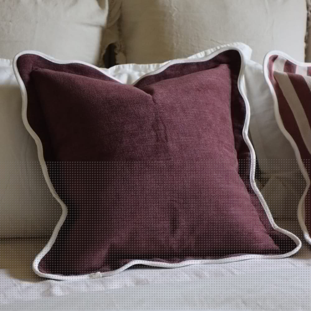 The Chloe Plum Cushion Combination