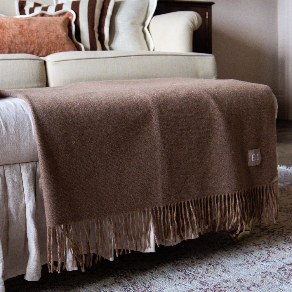 Della Chestnut Decorative Throw