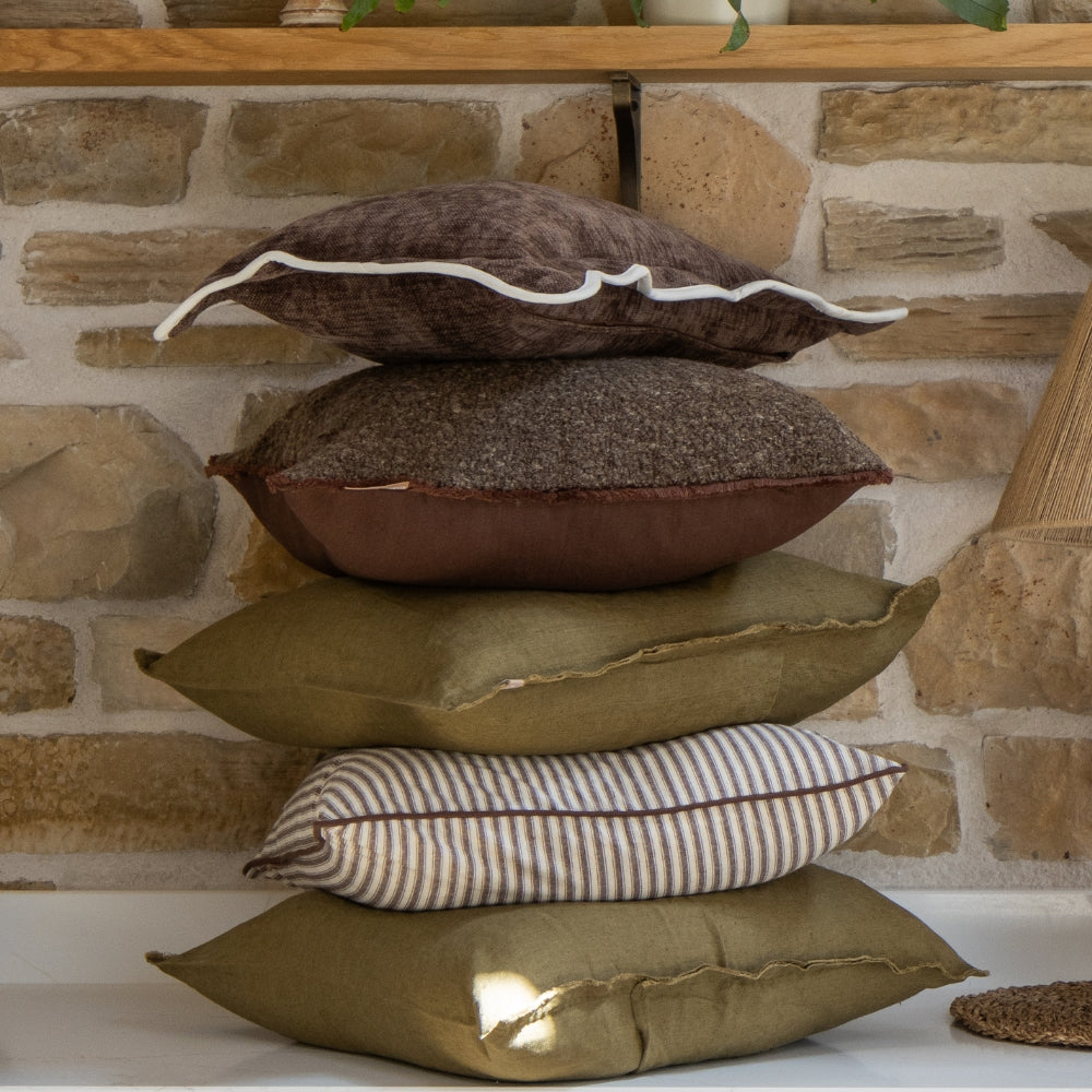 The Olive and Brown Cushion Combination