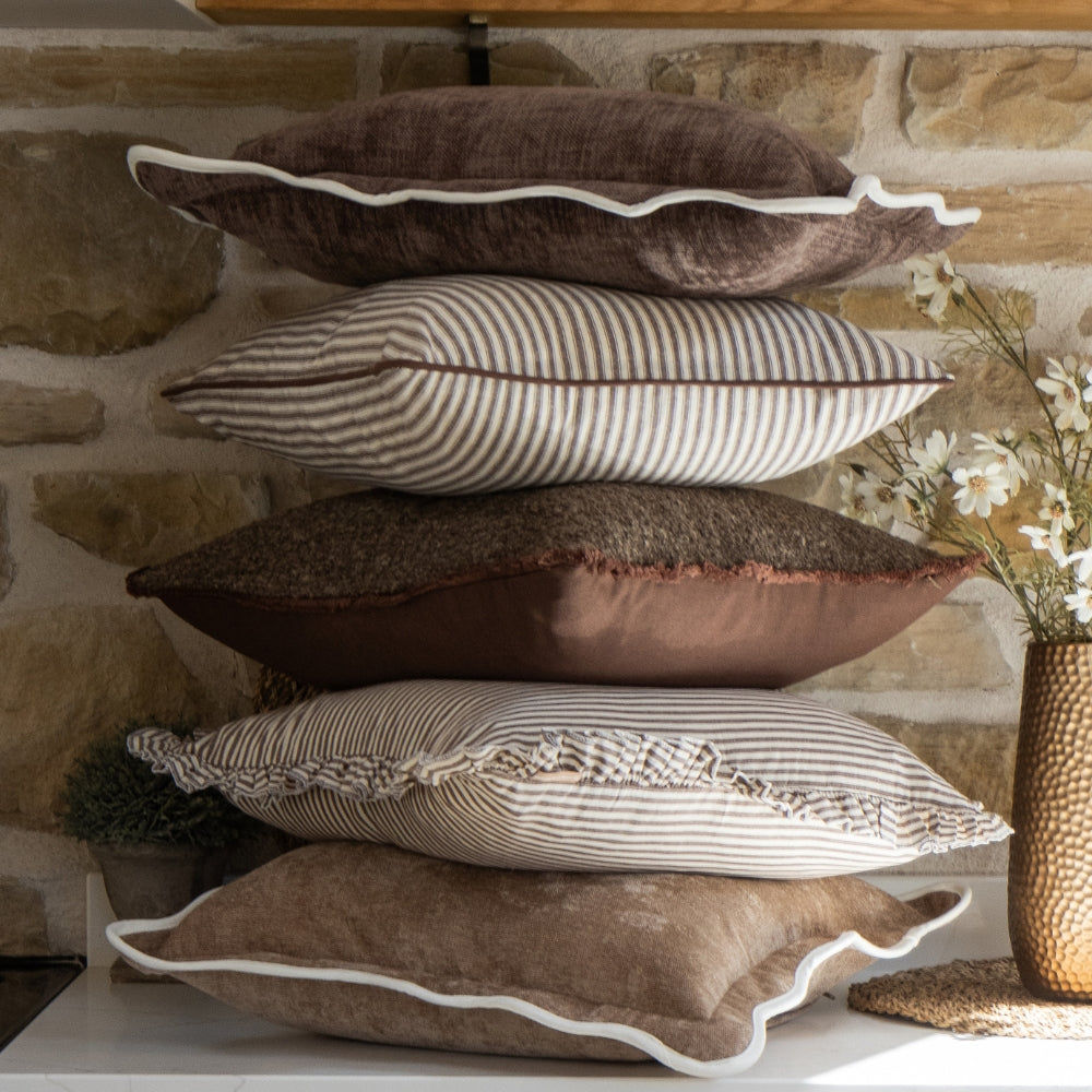 The Deep Coffee Brown Cushion Combination