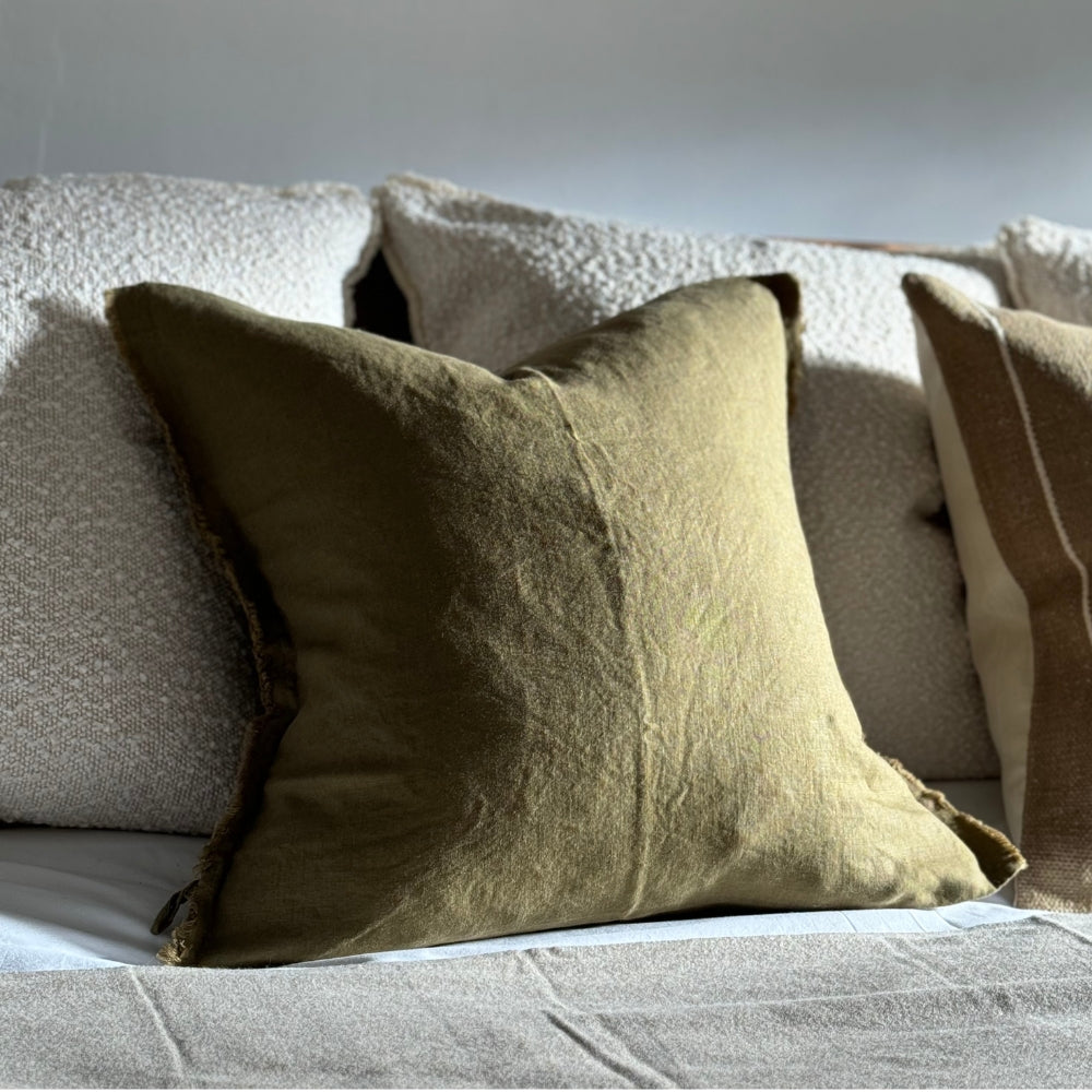The Olive and Brown Cushion Combination