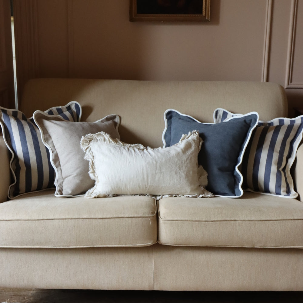 The Navy Stripe Cushion Combination