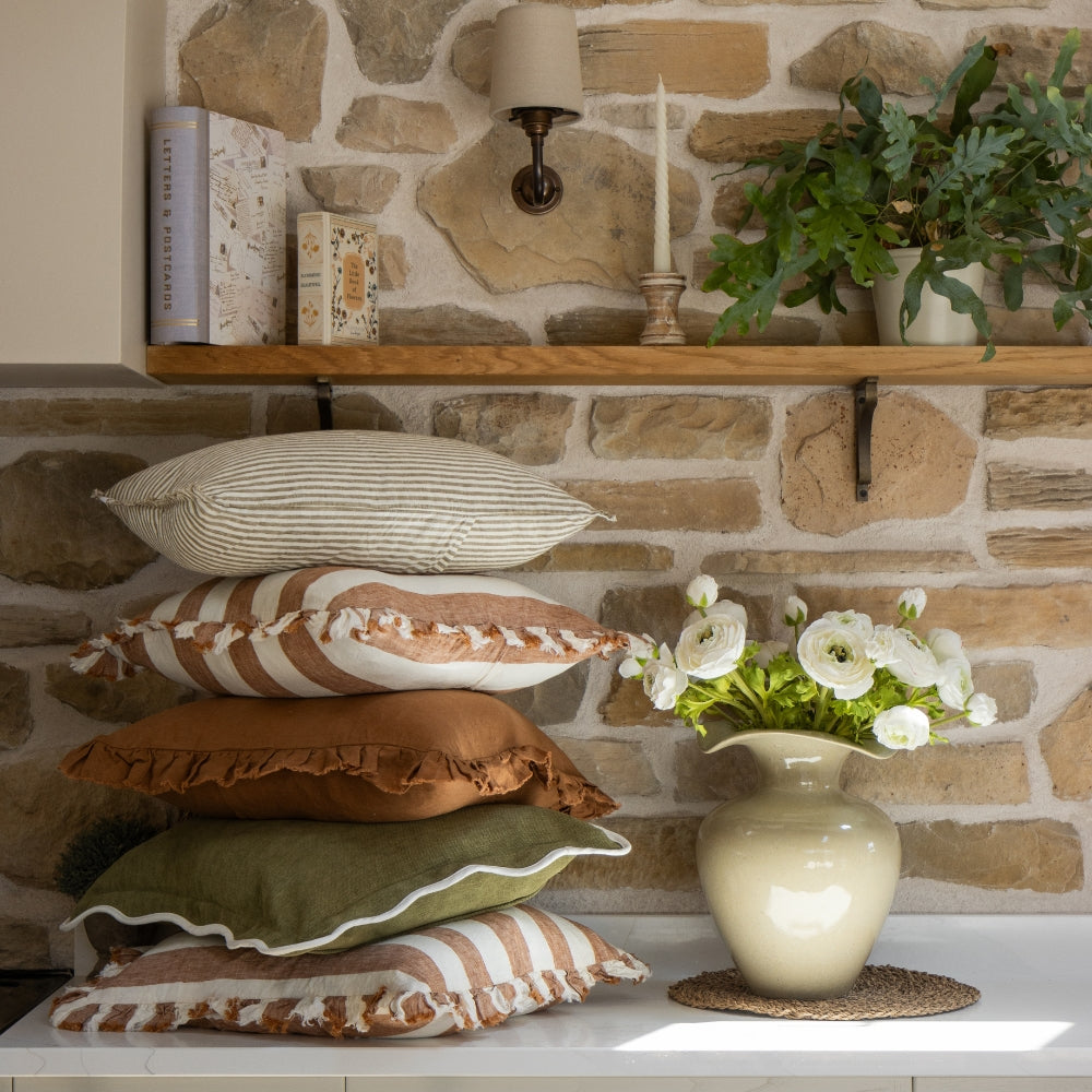 The Rust and Olive Cushion Combination