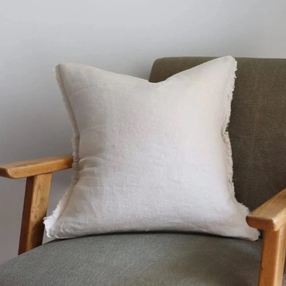 Esmee Cream Linen Cushion 45x45