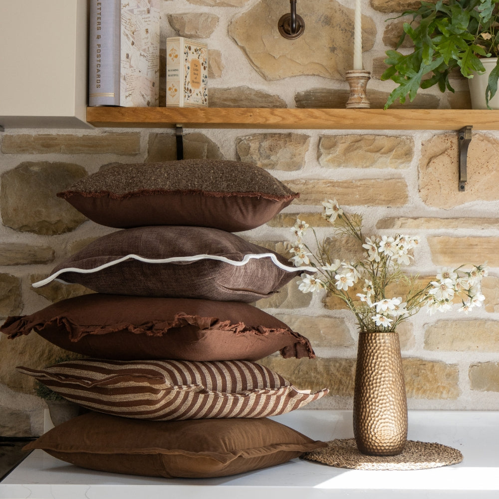 The Brown & Plum Cushion Combination