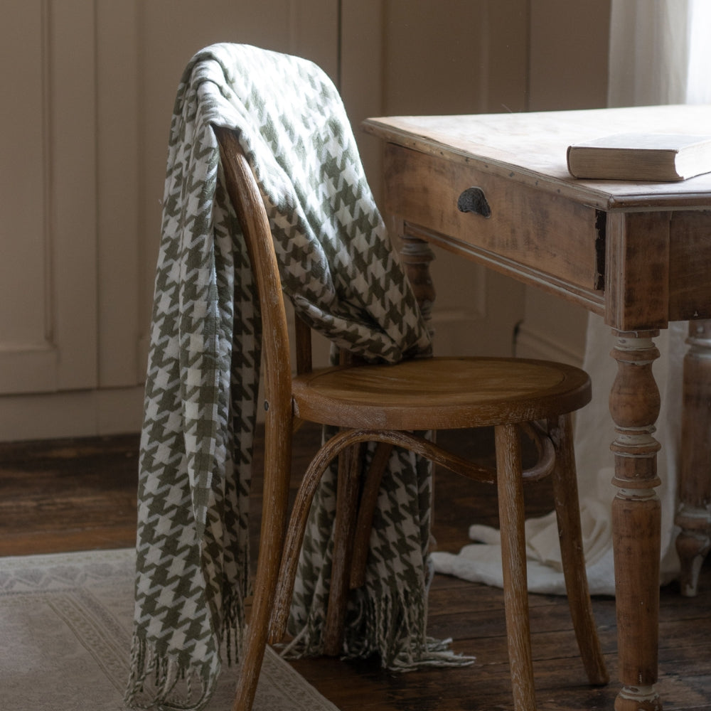Olive And Cream Throw