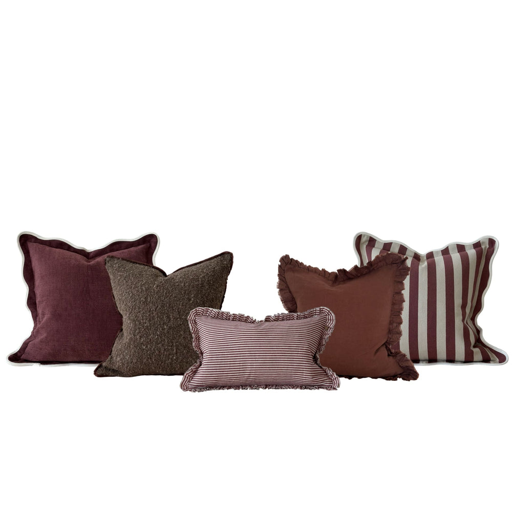 The Plum & Brown Cushion Combination