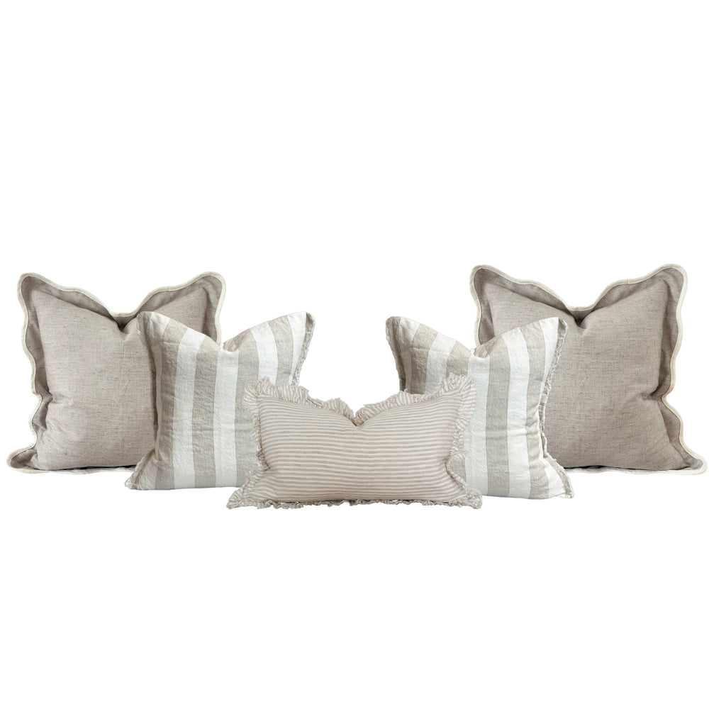 The Beige Scalloped Cushion Combination
