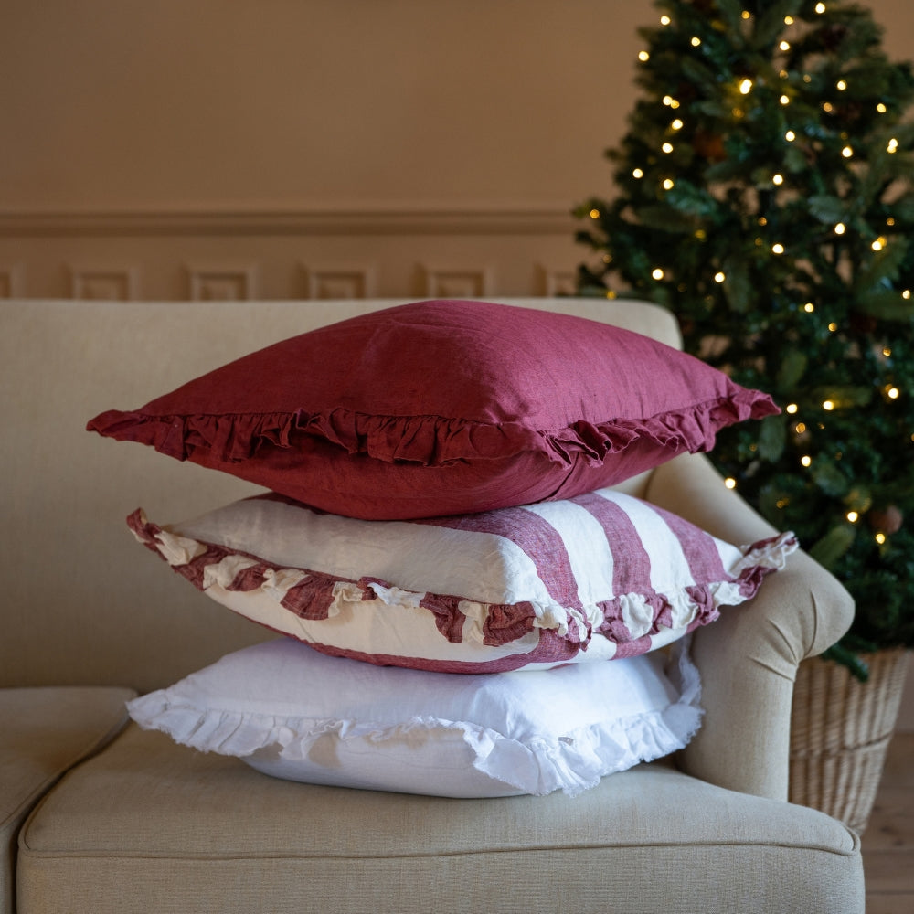 The Christmas Burgundy Cushion Combination
