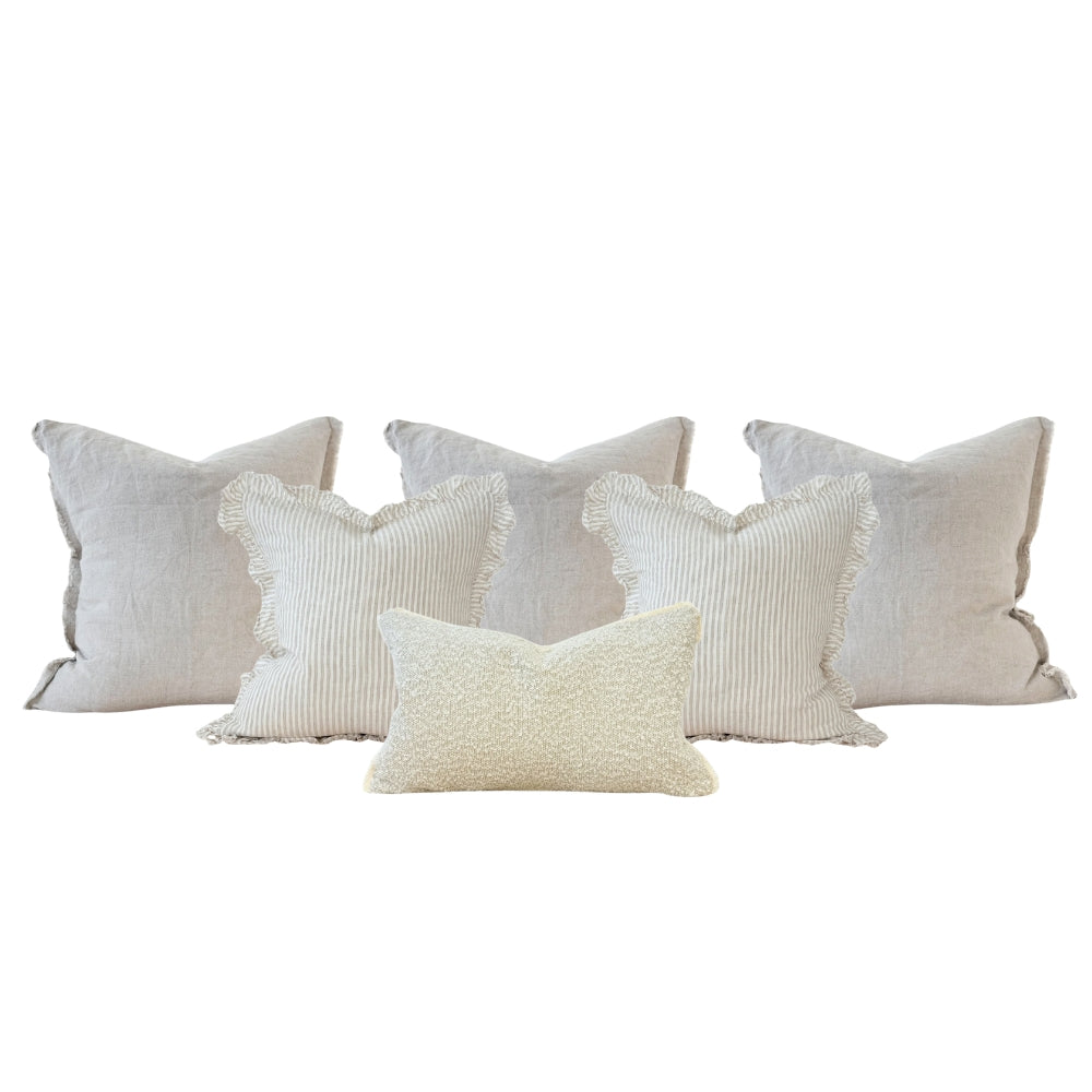 The Natural Oat Cushion Combination