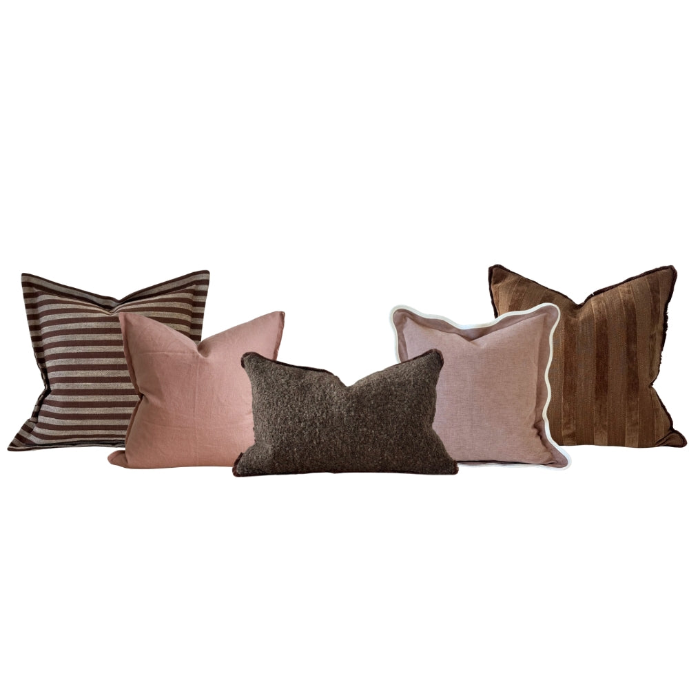 The Rose & Cocoa Cushion Combination