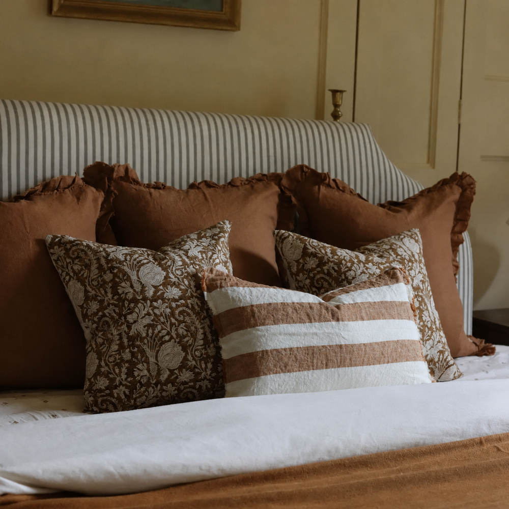 The Ivy Rust Cushion Combination