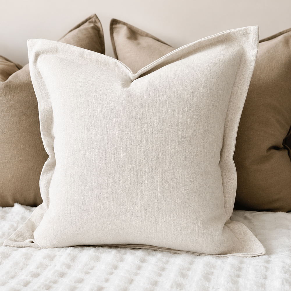 Orla Flanged Edge Sand Cushion 53x53