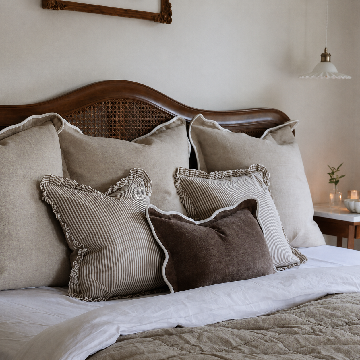 The Large Darcy Dark Brown Cushion Combination