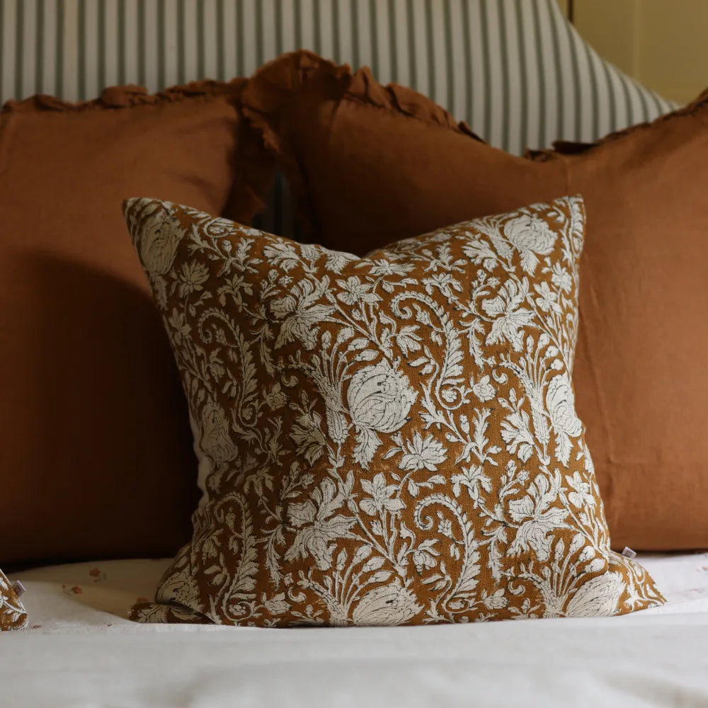 The Ivy Rust Cushion Combination
