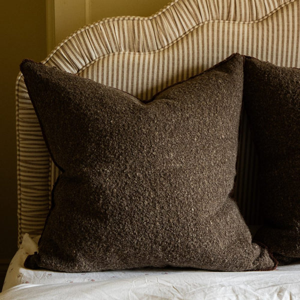 Sofia Brown Boucle Cushion 65x65