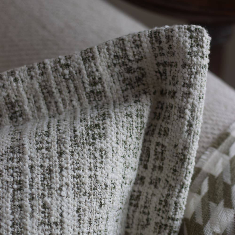 Eve Olive & Cream Boucle Cushion 45x45