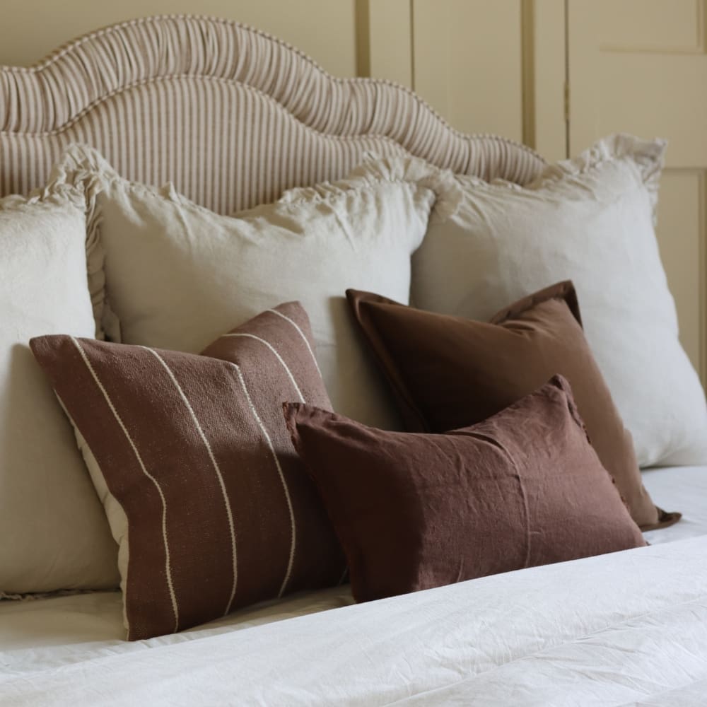 India Dark Brown Cushion 45x45