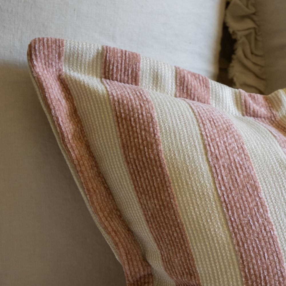 Orla Pink Stripe Cushion 45x45