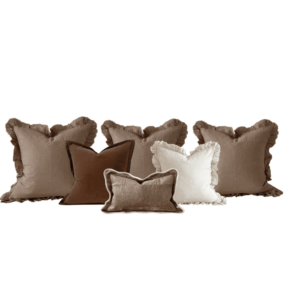The Large Warm Brown Cushion Combination