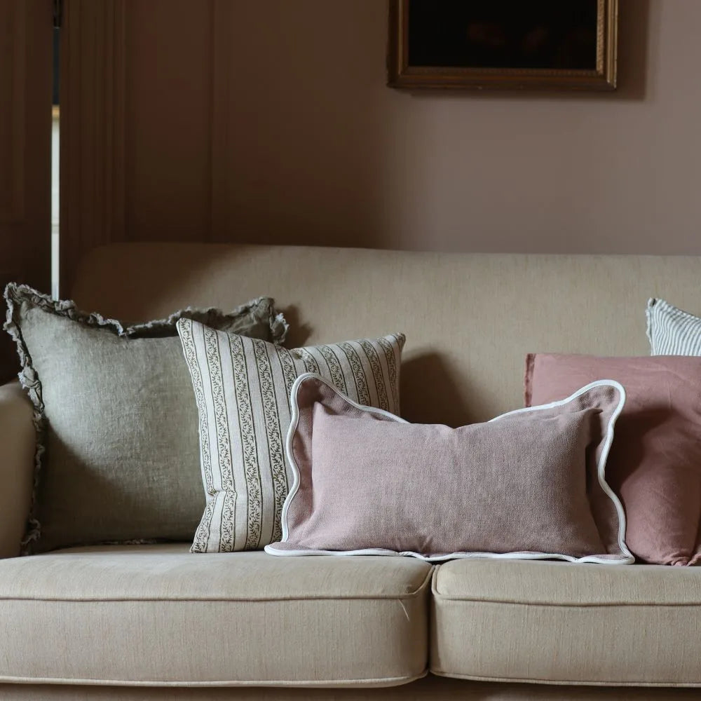 The Pink & Olive Cushion Combination