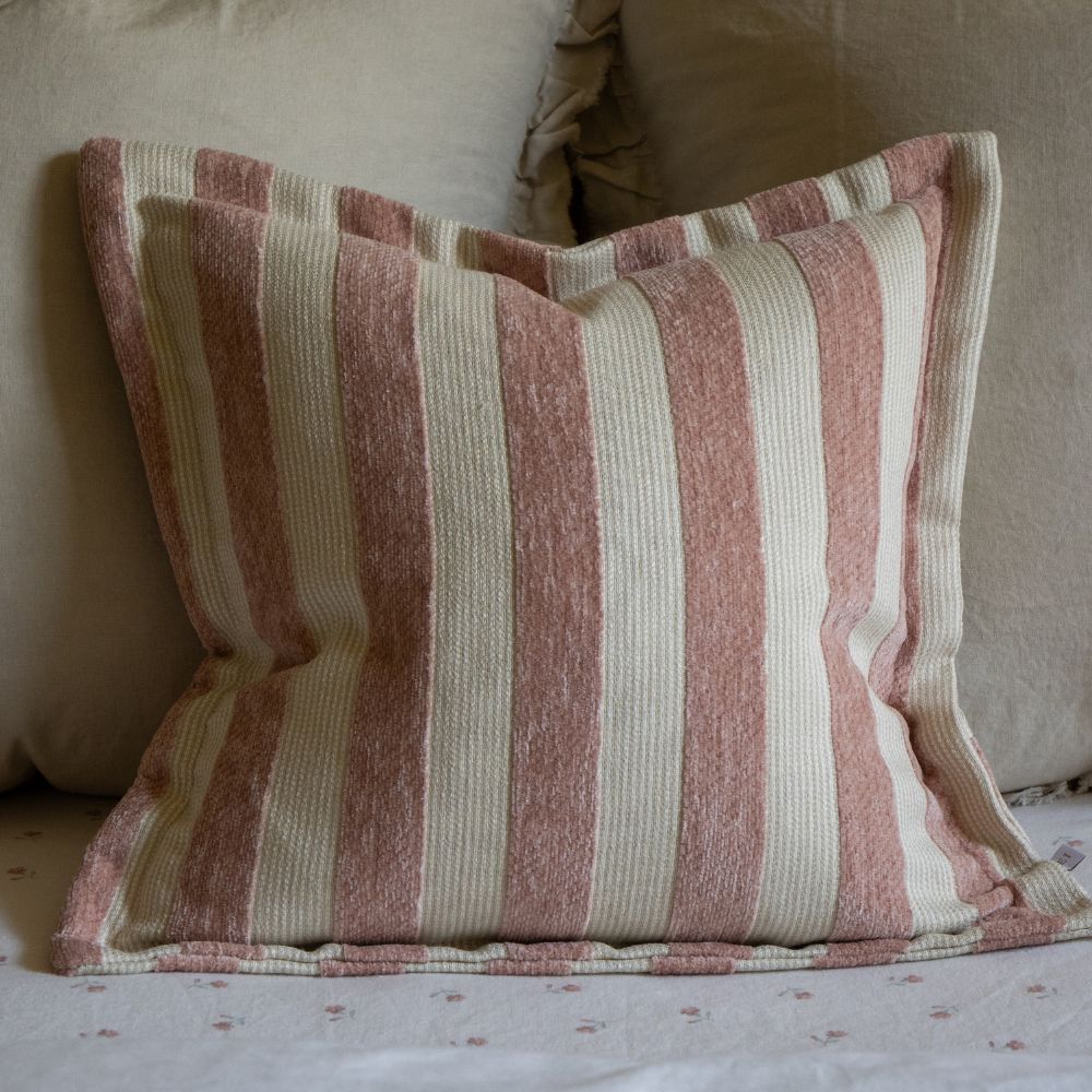 Orla Pink Stripe Cushion 45x45