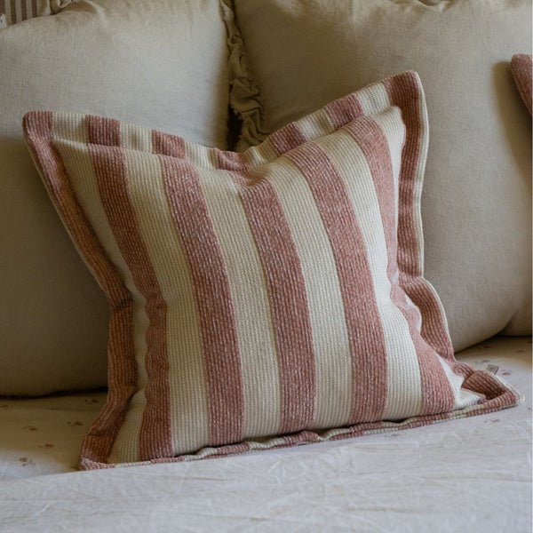 Orla Pink Stripe Cushion