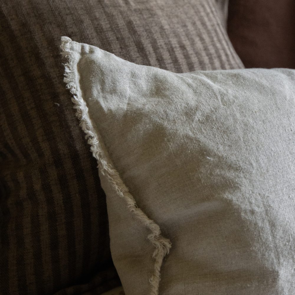 Esmee Natural Beige Bolster Cushion 80x30