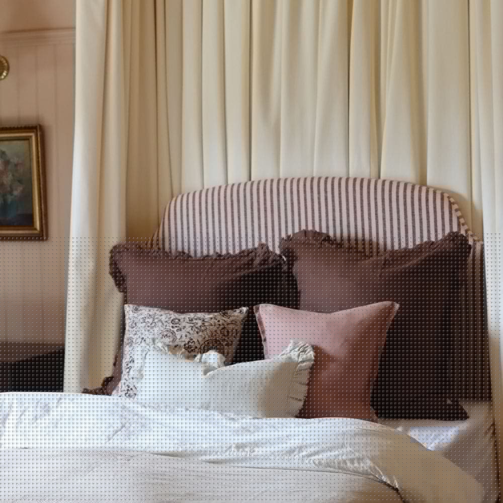 Ivy Dark Brown Print Cushion 45x45