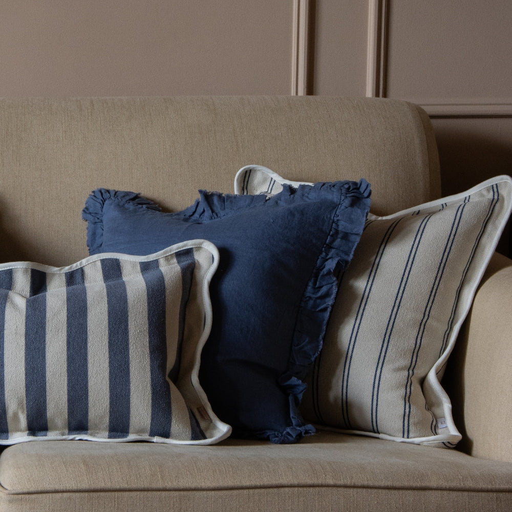 The French Blue Cushion Combination