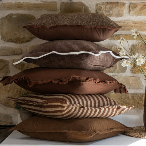The Brown & Plum Cushion Combination