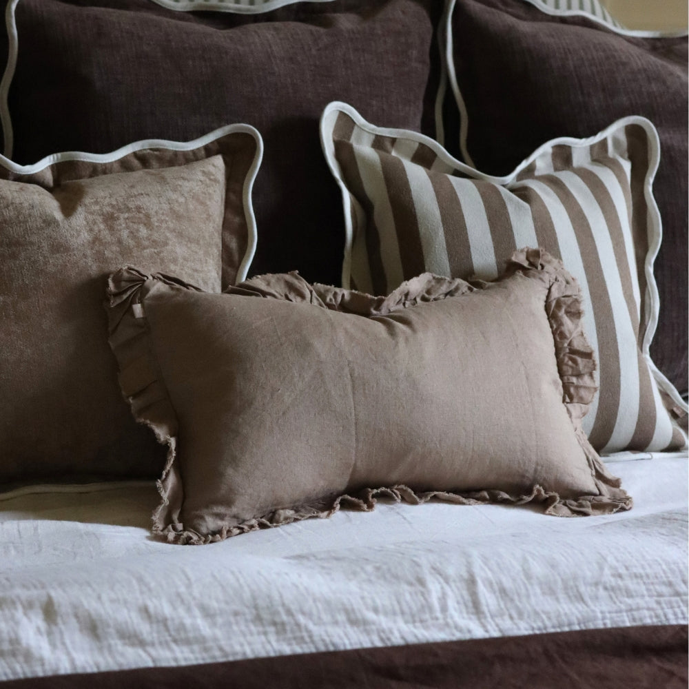 The Large Dark Brown Cushion Combination