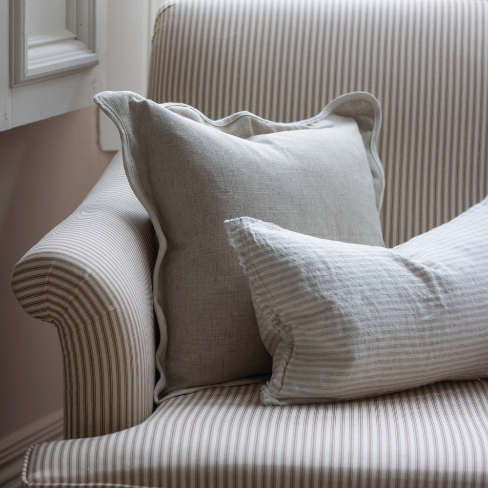 The Large Beige Scalloped Cushion Combination