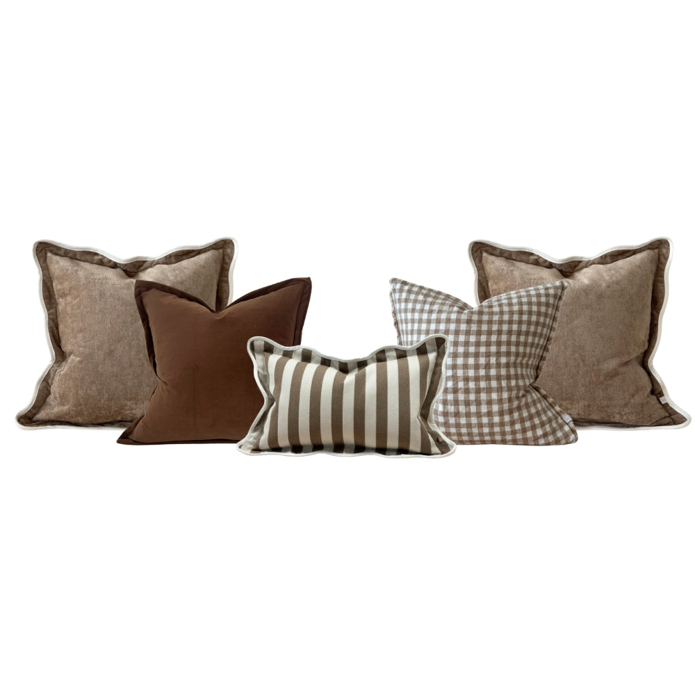 The Caramel Brown Cushion Combination