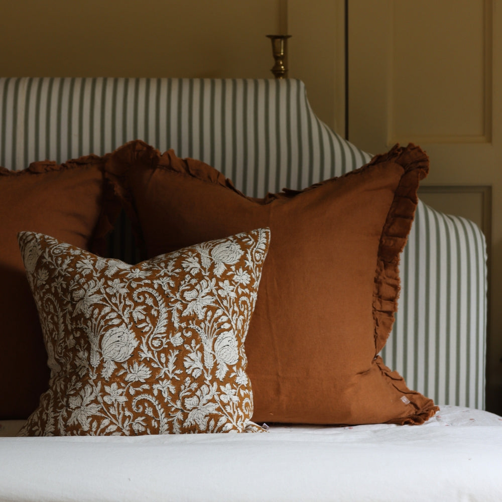 The Ivy Rust Cushion Combination