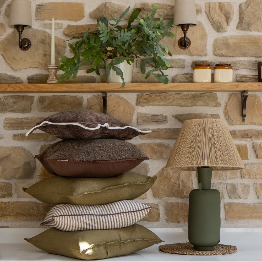 The Olive and Brown Cushion Combination