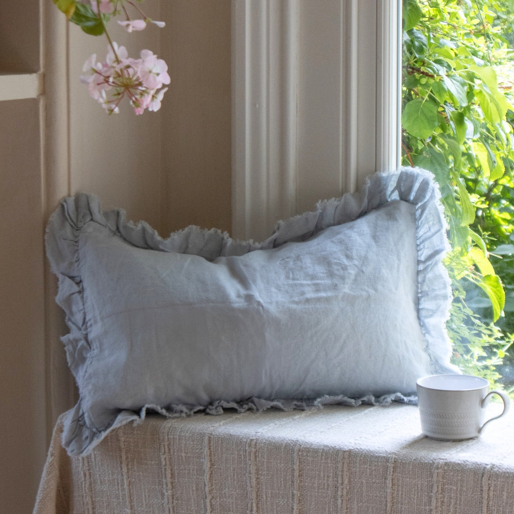Hallie Dusty Blue Cushion 50x30
