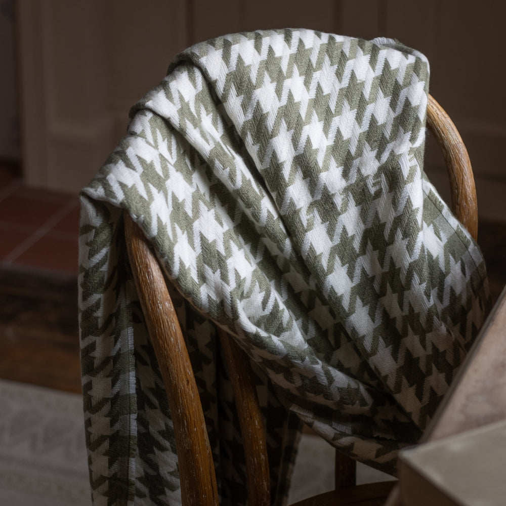 Olive And Cream Throw