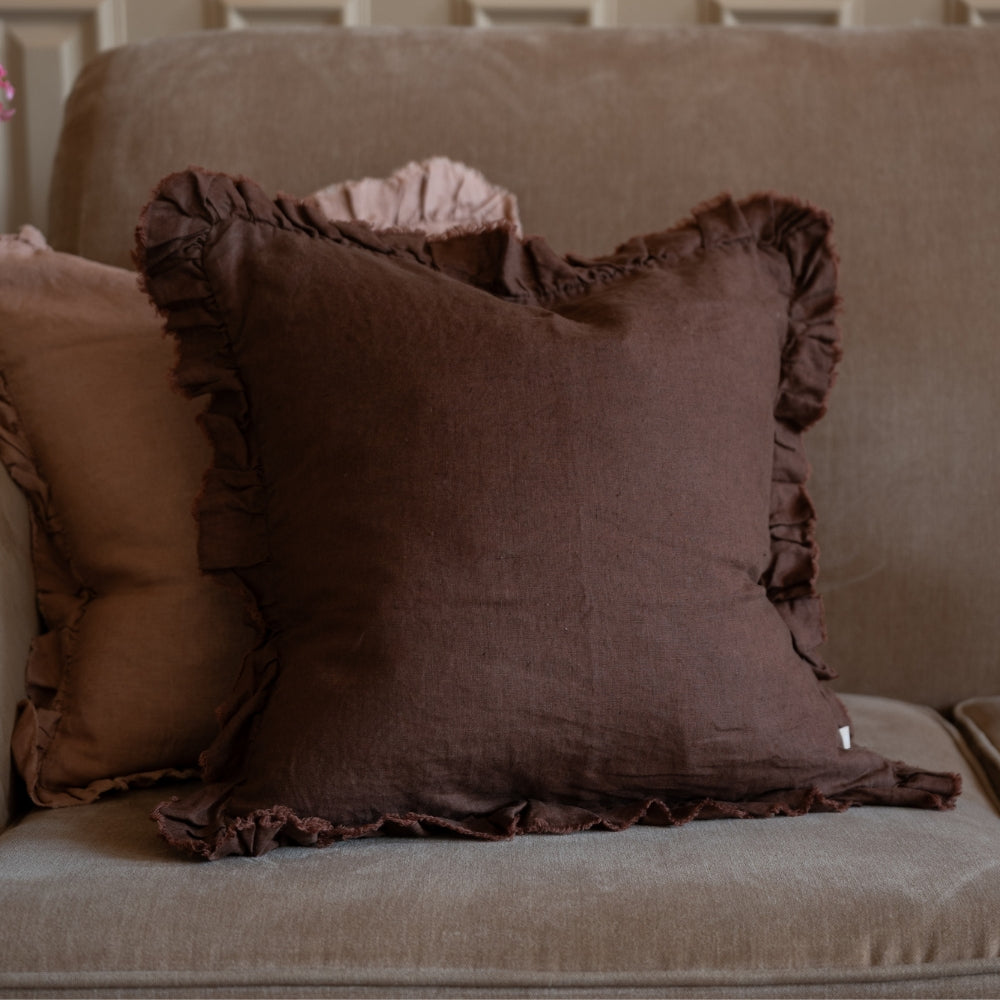 Hallie Dark Brown Cushion 45x45